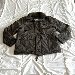 Abercrombie & Fitch Green Military Style Jacket Size Medium